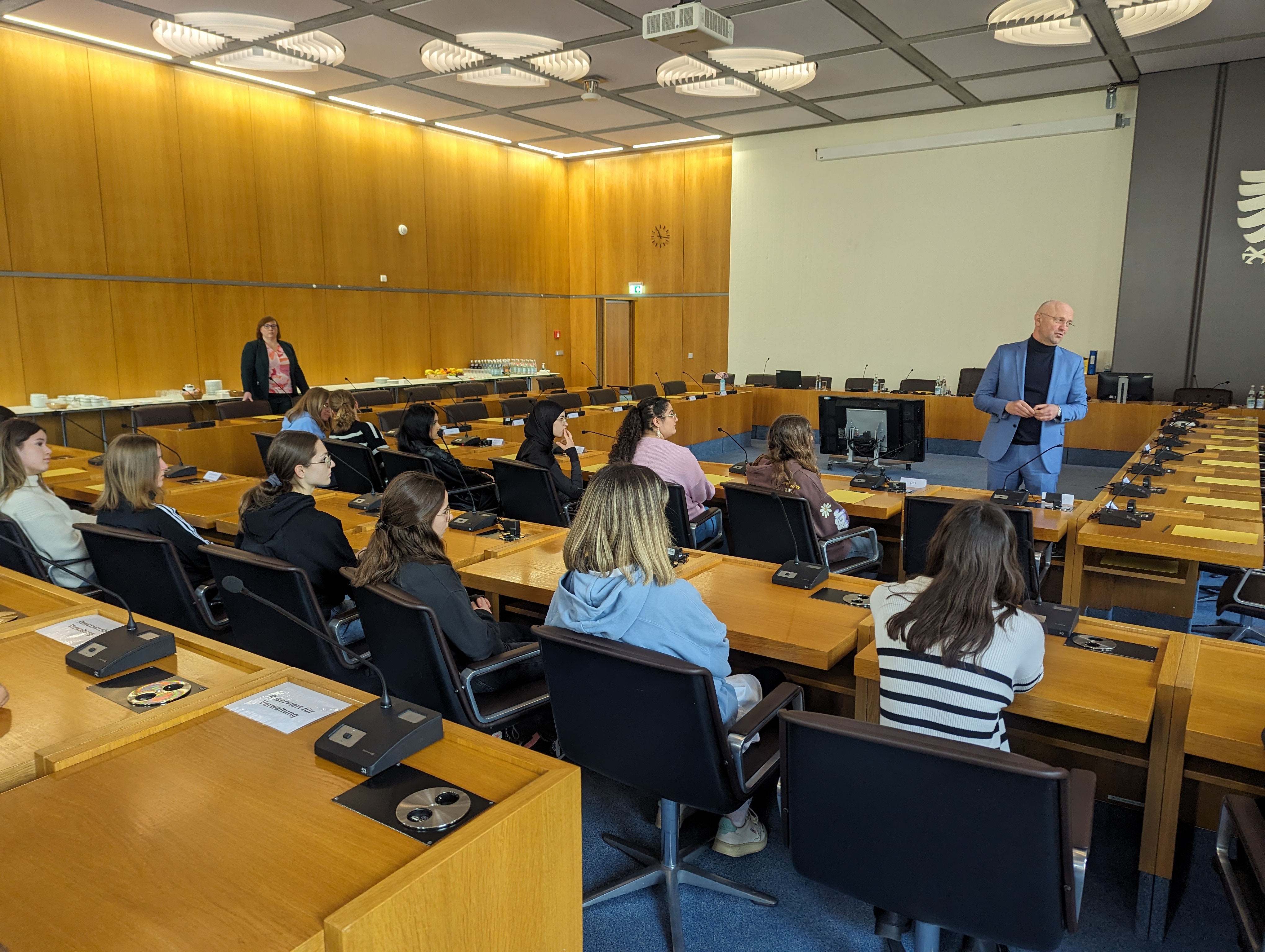 Im Sitzungssaal des Aalener Rathauses